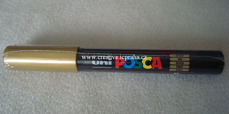 fix akrylový POSCA - zlatá univerz.0,7mm